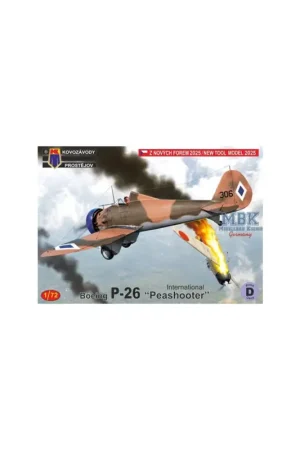 Direct Verzonden Boeing P-26 Peashooter „International“ Schaalmodel