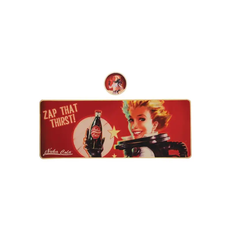 Hete Deal FALLOUT - Nuka-Cola - XL Desk Mat + 1 Coaster