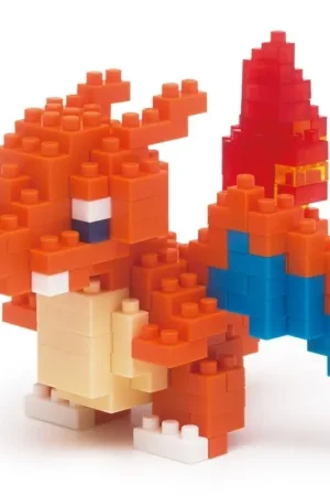 Hoge Kwaliteit Pokemon Charizard Dracaufeu Glurak x NANOBLOCK
