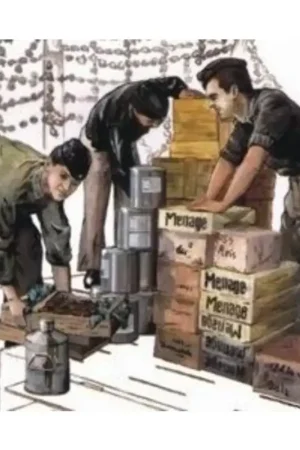 3 x crew figures loading provisions for U-Boat Type VIIc (toebehoren voor modelbouwsets van Revell) Koop Online