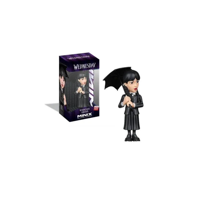 Nu Kopen WEDNESDAY - Wednesday Addams with umbrella - Minix Figure 12cm Figuurtje