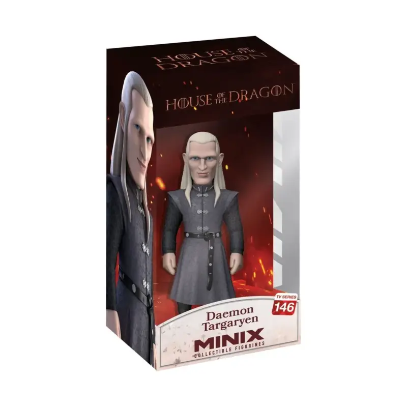 Uitverkoop Minix - TV Series 146 - House of the Dragon - Daemon Targaryen Statue 12cm Figuurtje