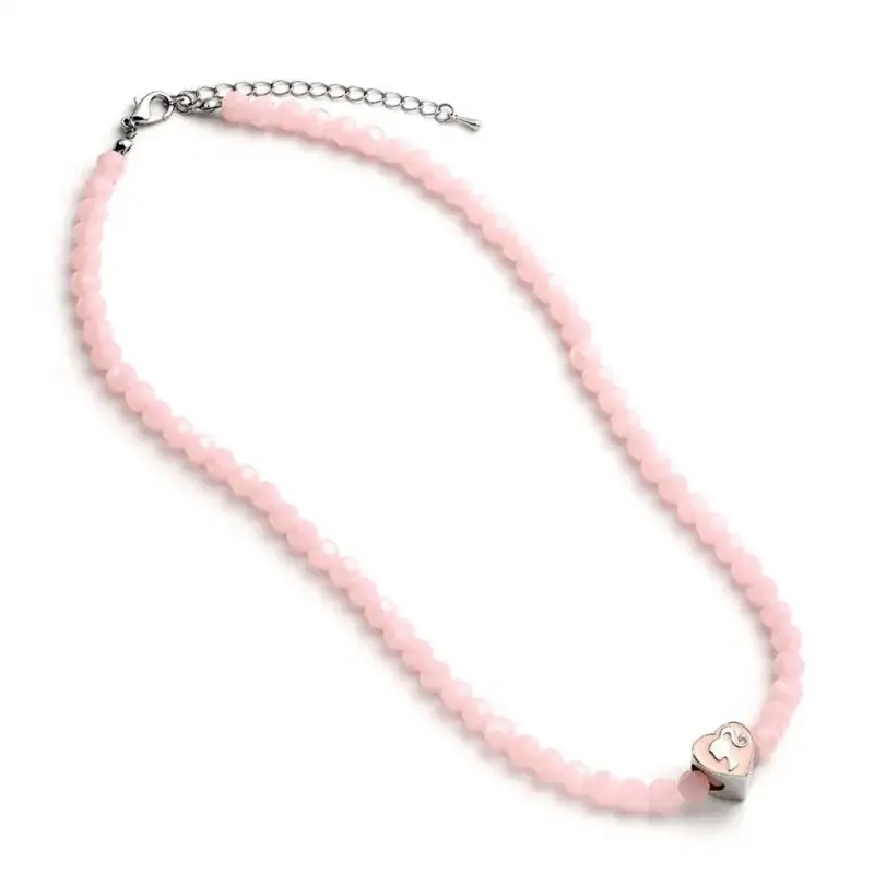 Shop Nu BARBIE - Pink Pearl Necklace - Silhouette Hanger