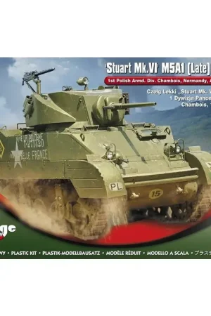 Stuart MK.VI M5A1 (late) lichte tank Schaalmodel Snelle Levering