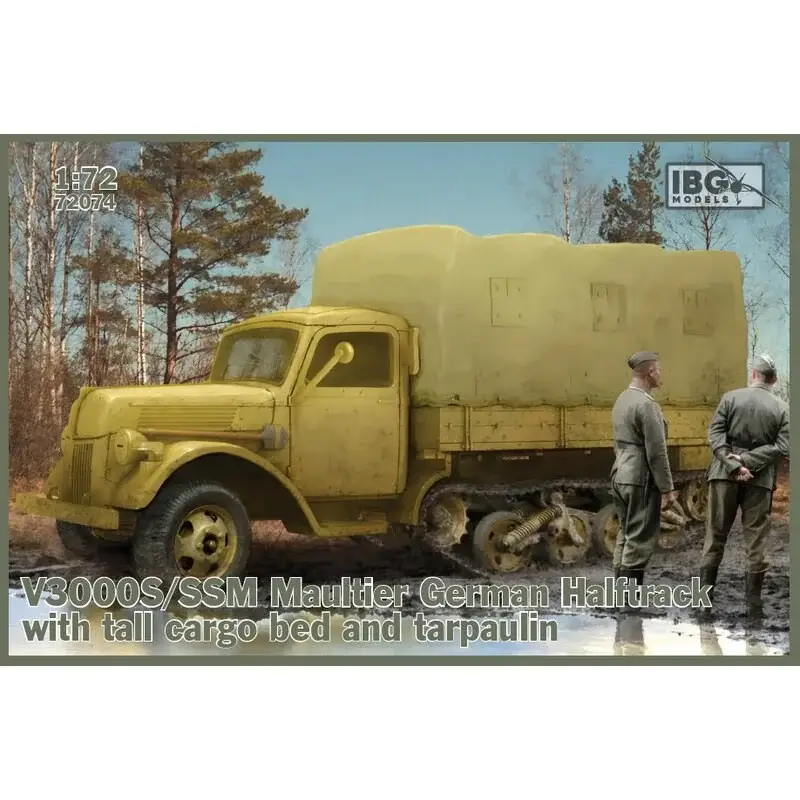 V3000S/SSM Maultier Duitse Halftrack met hoge laadvloer en dekzeil Schaalmodel Actieprijs