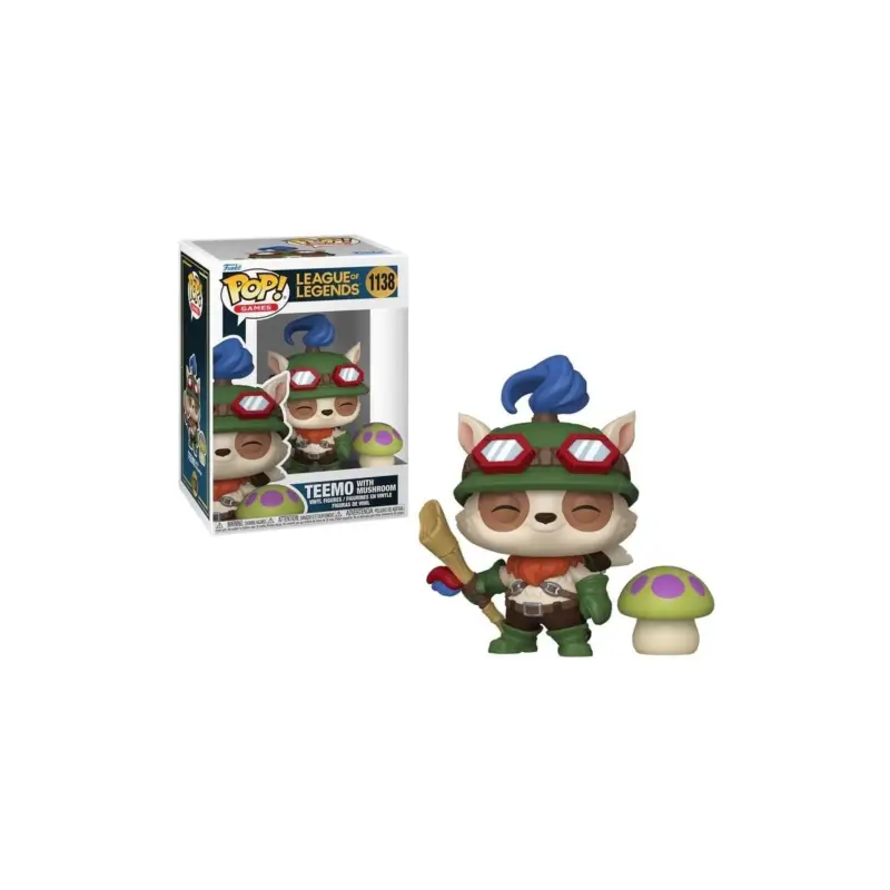 LEAGUE OF LEGENDS - POP & Buddy N° 1138 - Teemo avec Champignon Pop figur Nieuw