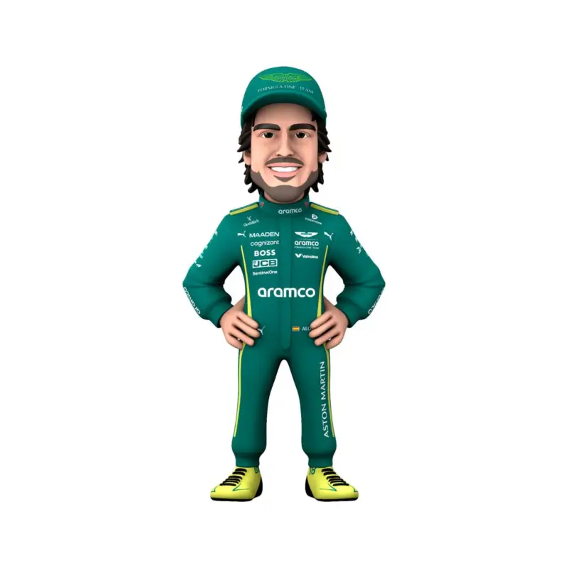 Express Levering Formula 1 Minix figure Fernando Alonso (Aston Martin) 12 cm Figuurtje