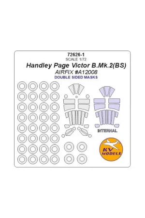 Handley-Page Victor B.2 - Dubbelzijdige en wielen maskers (ontworpen voor gebruik met Airfix AX12008 kits) Koop Online