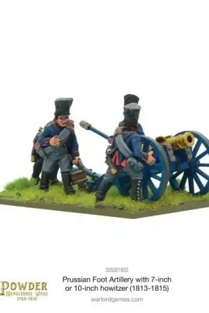 Napoleonic Prussian Foot Artillery with 7 or 10 Inch Howitzer (1813-1815) Figuur spellet Fabrieksprijs