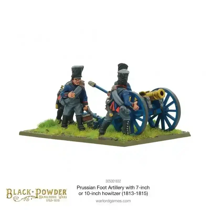 Napoleonic Prussian Foot Artillery with 7 or 10 Inch Howitzer (1813-1815) Figuur spellet Fabrieksprijs