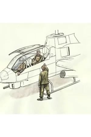 Express Levering Bell AH-1 Zittende piloten (2 figuren) en grondpersoneel (1 figuur) (ontworpen om te worden gebruikt met speciale Hobby-kits)