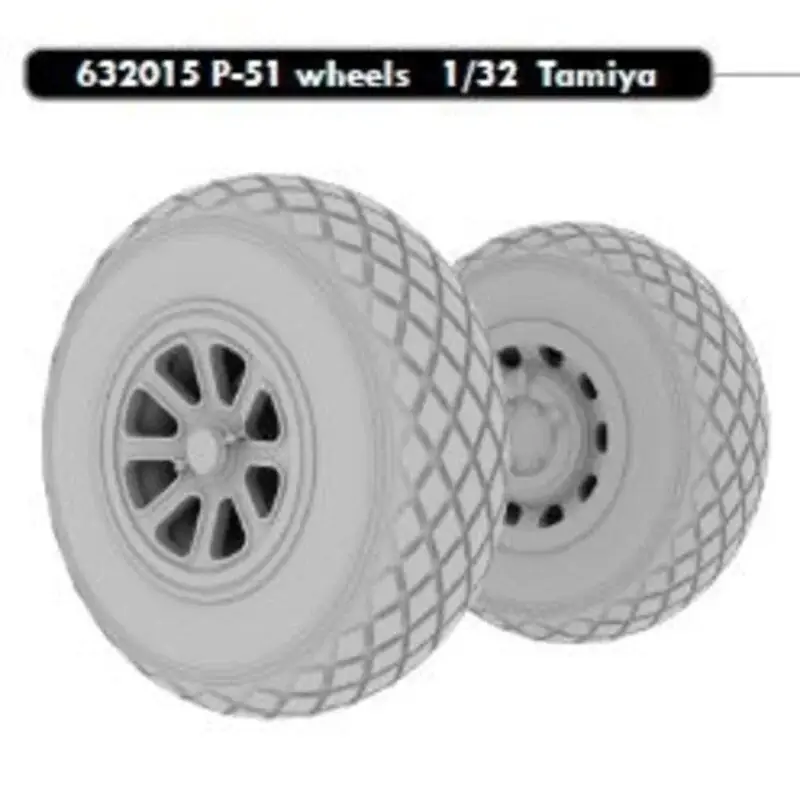 Superprijs North-American P-51D Mustang wheels (designed to be used with Tamiya kits) Wiel