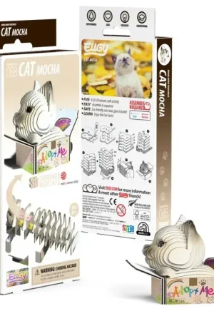Favoriet EUGY 3D - Cats - Mocha Schaalmodel