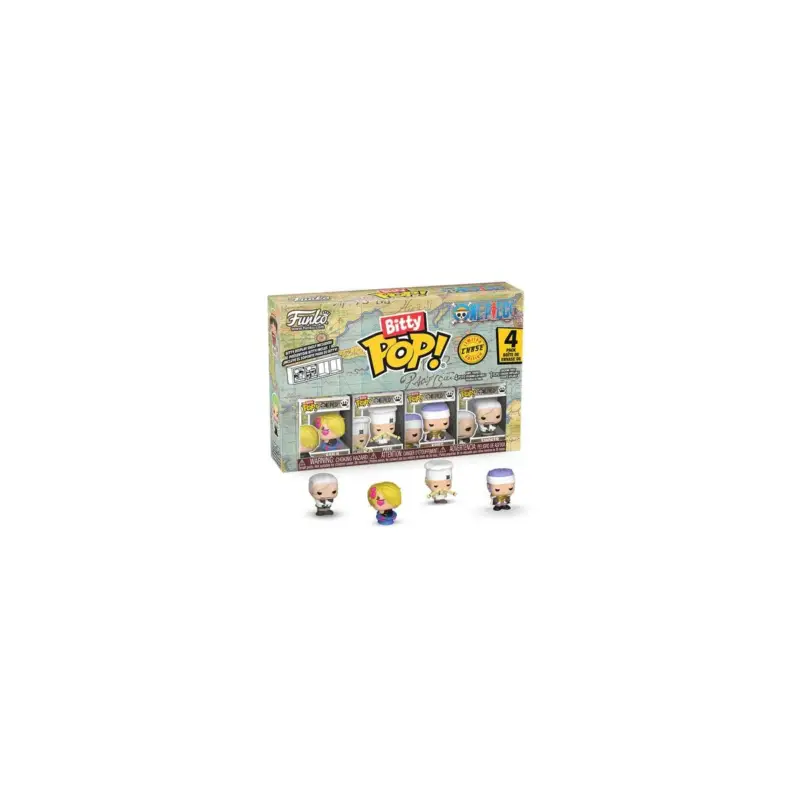 ONE PIECE - Bitty Pop 4 Pack 2.5cm - Sanji Pop figur Dagaanbieding