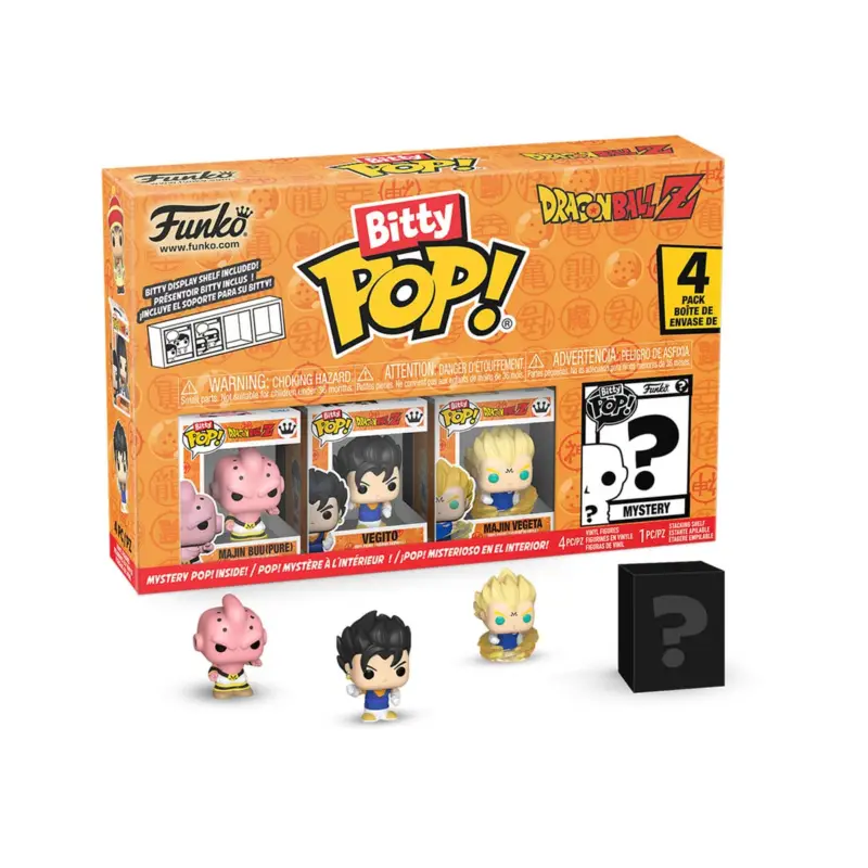DRAGON BALL Z - Bitty Pop 4 Pack 2.5cm - Kid Buu Pop figur Alleen Vandaag