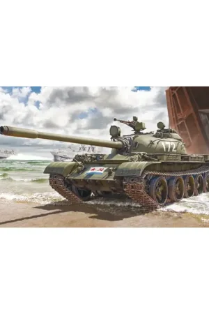 Betaalbaar Sovjet middelgrote tank T-55 Schaalmodel