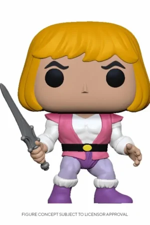 Masters of the Universe POP!Animatie Vinyl beeldje Prins Adam 9 cm Pop figur Korting