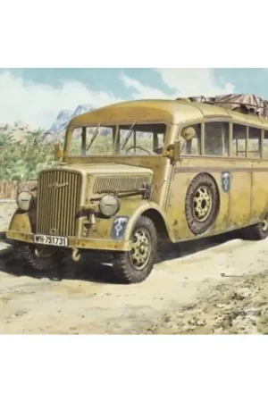 Weekendaanbieding Opel Blitz 3.6-47 Late Type Omnibus W39 Afrika Korps Schaalmodel