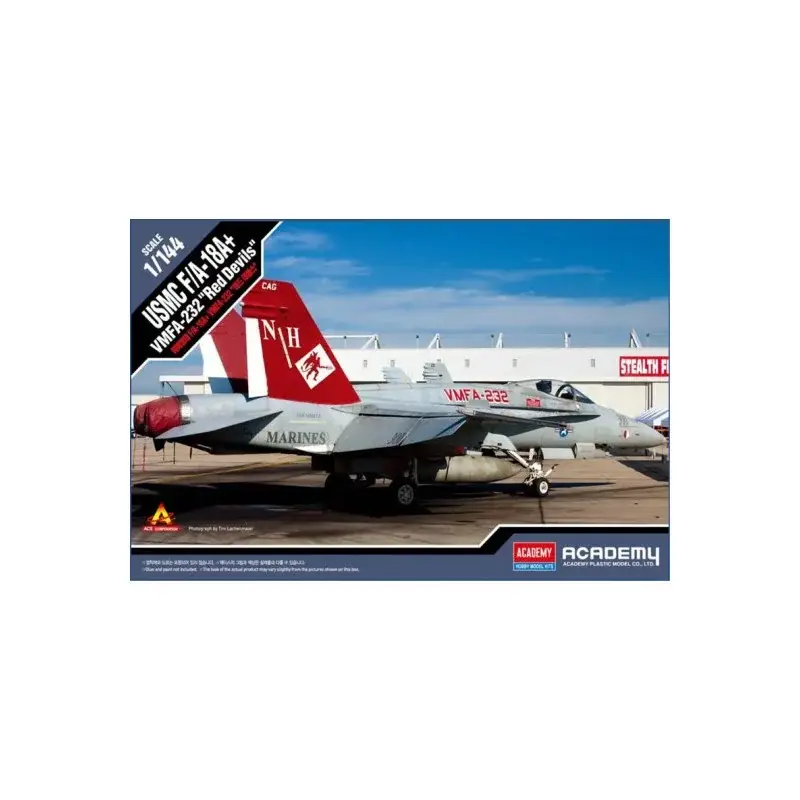 Seizoensaanbieding USMC F/A-18A+ VMFA-232 "Rode Duivels" 1:144 plastic vliegtuigmodel Schaalmodel