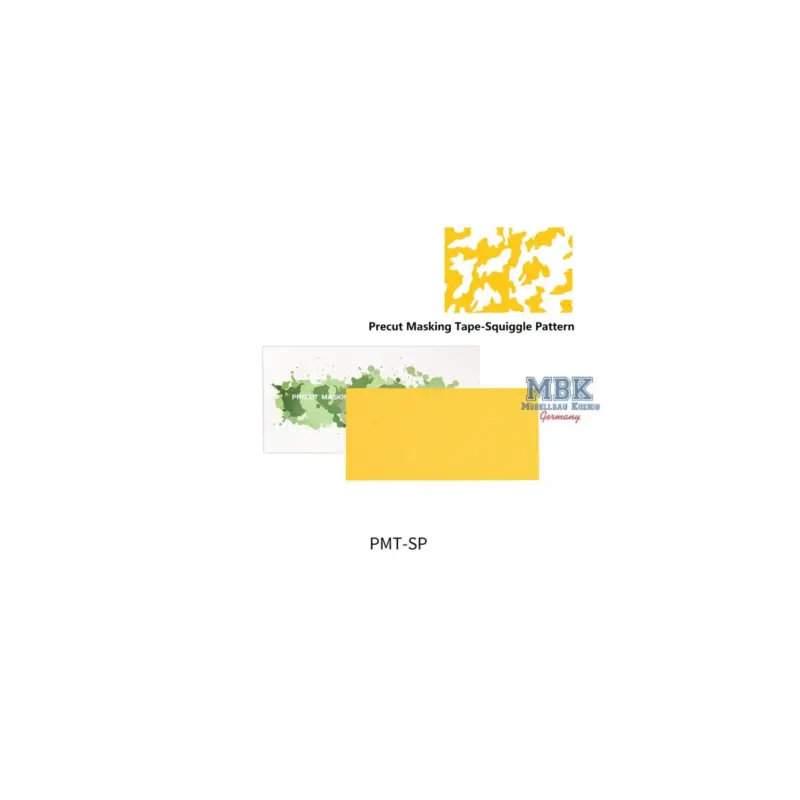 Beperkt Aanbod DSPIAE Precut Masking Tape - Squiggle Pattern