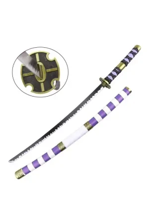 Hoge Kwaliteit Sier Katana - Geïnspireerd door Monkey d's Nidai Kitetsu katana. Luffy
