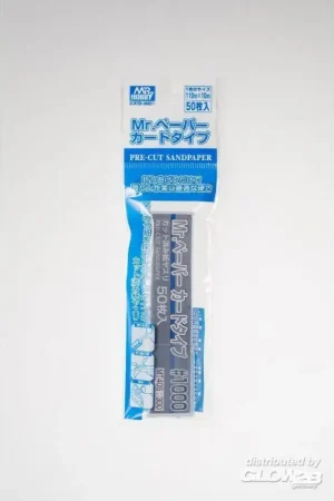 Mr Hobby -Gunze Mr. Paper Card Type Sand Paper 1000 (50 pcs) Favoriet