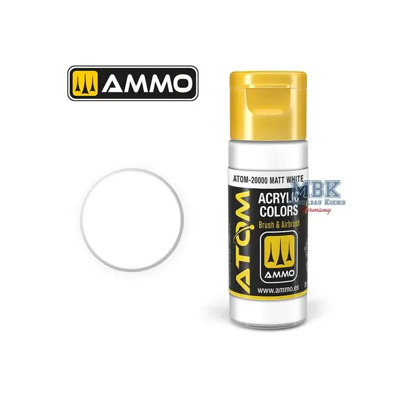 Koop Online ATOM COLOR Matt White Acrylverf