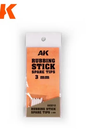 AK INTERACTIVE: Rubbing Stick Spare Tips 3 Mm Lage Kosten