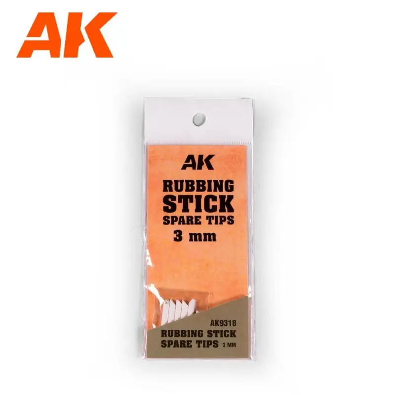 AK INTERACTIVE: Rubbing Stick Spare Tips 3 Mm Lage Kosten