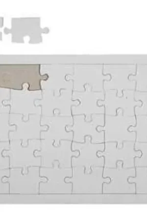 Puzzel, A4 21x30 cm, wit, 1stuk Speciale Aanbieding