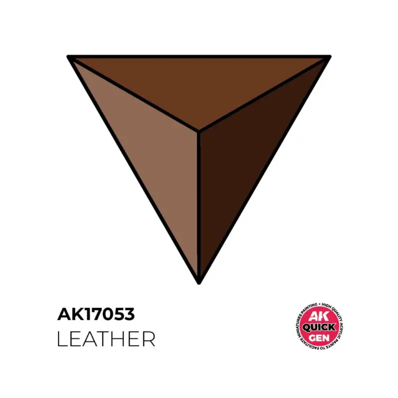 AK INTERACTIVE: LEATHER acrylic paint 18 ml - QUICK GEN Acrylverf Populair