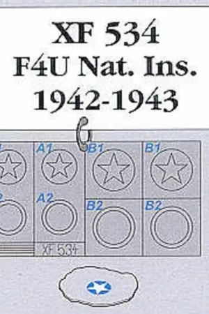 Vought F4U Corsair 1942/43 National Insignia Accessoire Fabrieksprijs