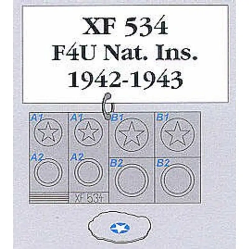 Vought F4U Corsair 1942/43 National Insignia Accessoire Fabrieksprijs