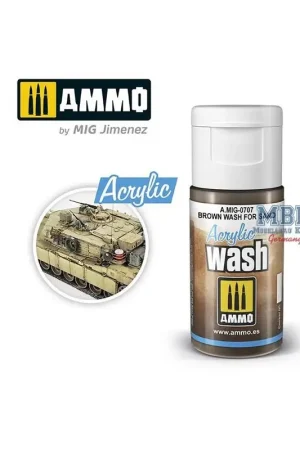 ACRYL WASH Brown Wash voor zand Direct Beschikbaar