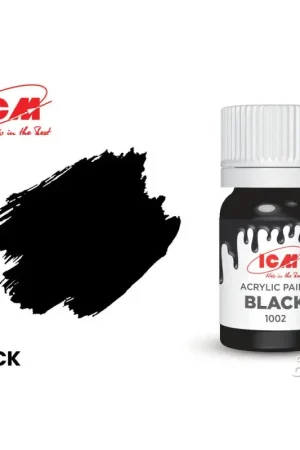 BASIC COLORS Black bottle 12 ml Acrylverf Gecertificeerd