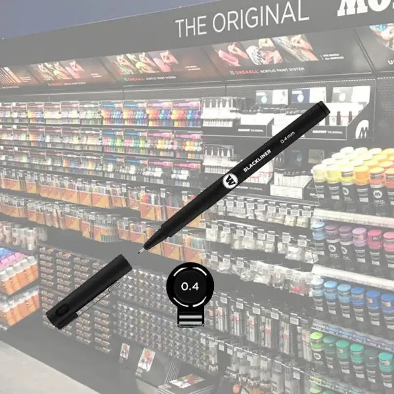 Molotow Blackliner 0.4mm Zwart Superprijs