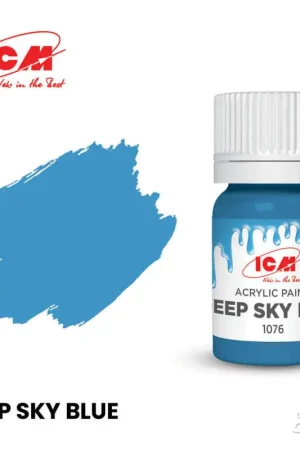 BLUE Deep Sky Blue bottle 12 ml Acrylverf Lage Kosten