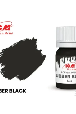 Dagaanbieding GREY Rubber Black bottle 12 ml Acrylverf