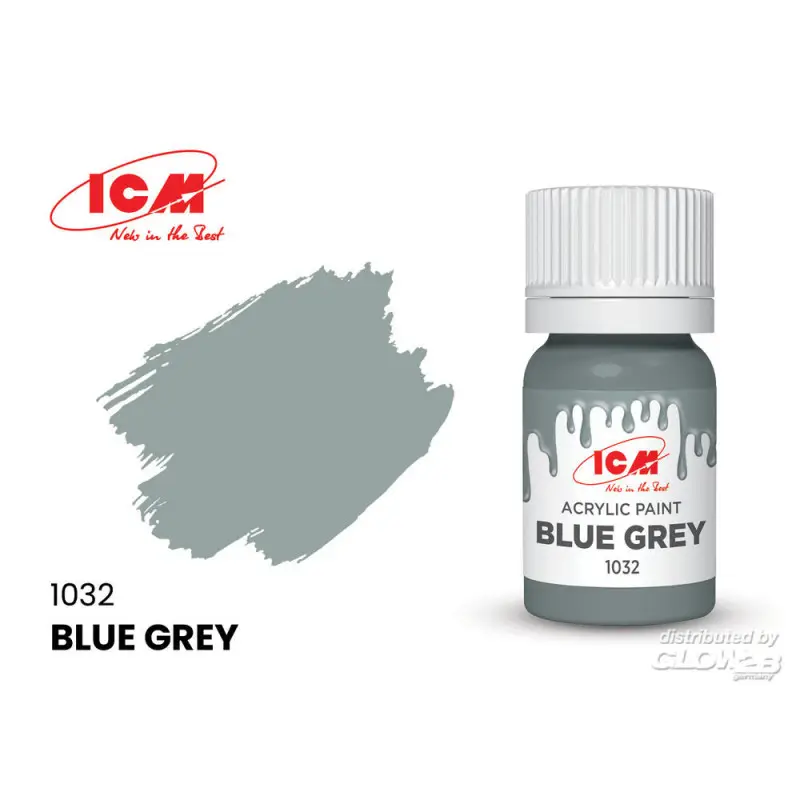 Koopje GREY Blue Grey bottle 12 ml Acrylverf