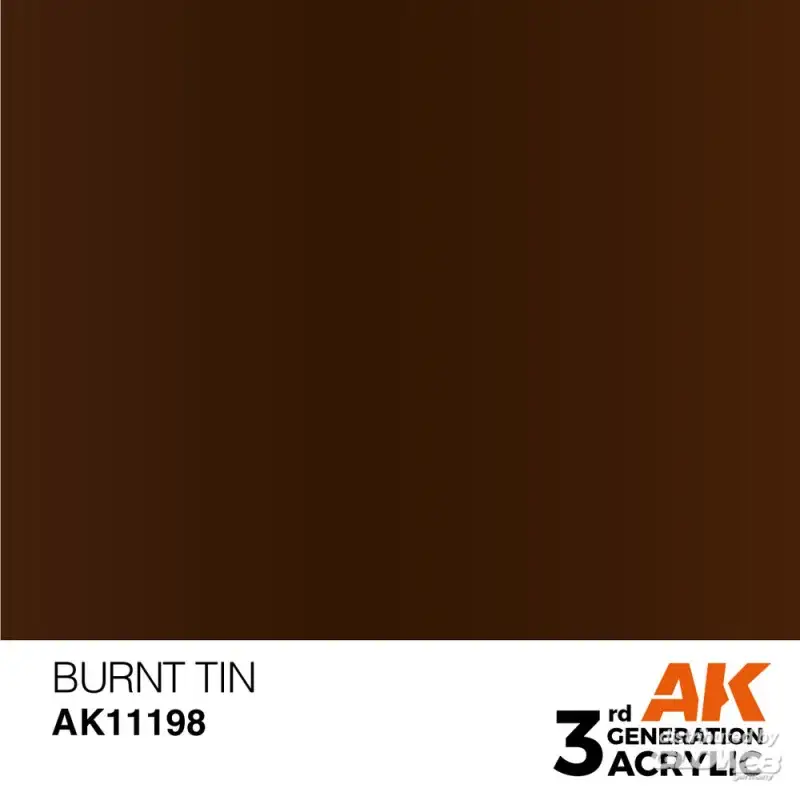 Populair Burnt Tin 17ml Acrylverf