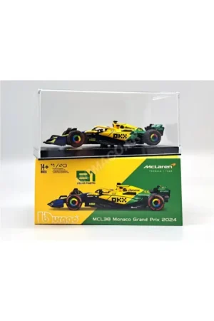 Mclaren f1 mcl38 mercedes team mclaren 81 oscar piastri grand prix de monaco (senna 30th anniv.) 2024 2nd (premium packaging) Koopje