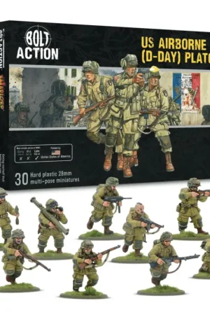 Lage Prijs US Airborne (D-Day) Platoon MMG team Figuur spellet