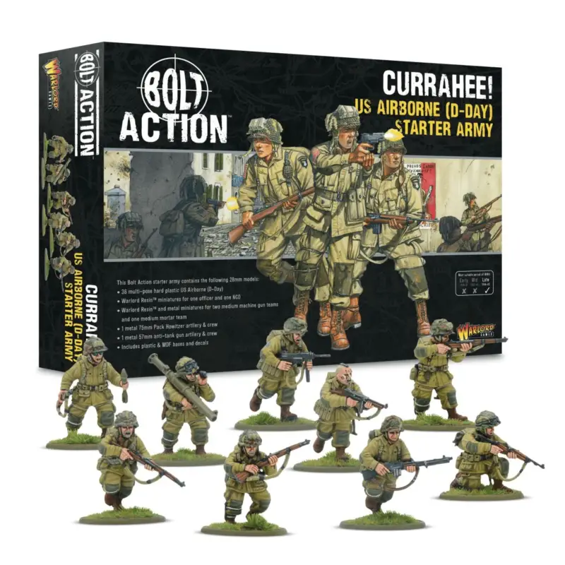 Lage Kosten Currahee! US Airborne (D-Day) Starter Army Figuur spellet