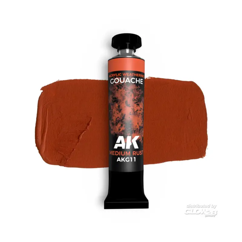 MEDIUM RUST - AK GOUACHE 20 ml. Acrylverf Bestel Nu