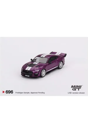 Mini gt 696 miniature shelby gt500 dragon snake concept fuchsia metallic 1/64 Miniatuur Favoriet
