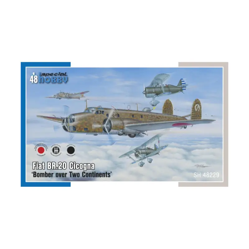 SPECIAL HOBBY: 1/48; Fiat Br.20 Cicogna Bomber over Two Continents Schaalmodel Beste Prijs