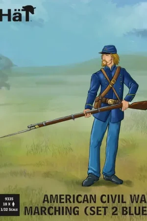 Op = Op ACW Marching set 2 molded in Dark blue color like ACW Union army Figuren
