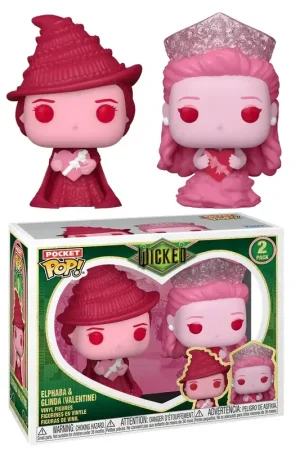 Tijdelijk Beschikbaar VALENTINES - Pocket Pop 2 Pack - Elphaba & Glinda Pop figur