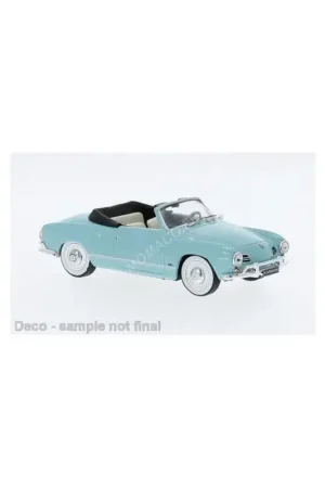 Volkswagen karmann ghia 1955 light blue Miniatuur Weekendaanbieding