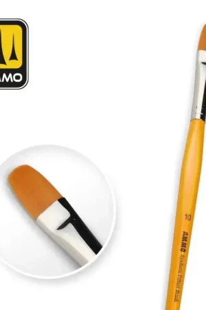 AMMO OF MIG: 10 Synthetic Filbert Brush Pincetten Beperkt Aanbod